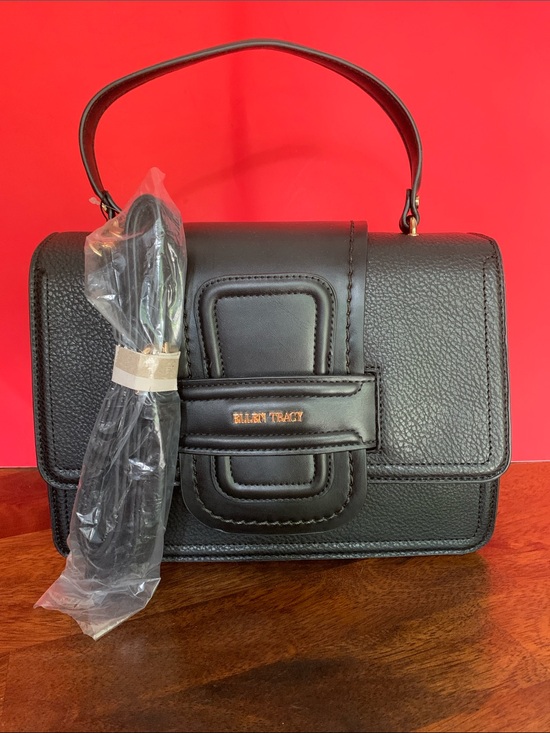 Ellen Tracy Handbags - Ellen Tracy Black Top-Handle Satchel with Detachable Strap
